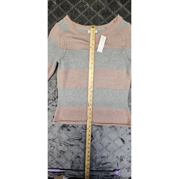 New York & Company Knit Sweater - Dusty Rose & Metallic Color - Size Small - NWT - Picture 5 of 8